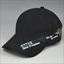 China 100% katoen van topkwaliteit platte borduurwerk baseball cap fabrikant