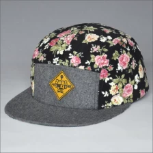 China custom 5-panel camp cap, custom beanie hat with pom china manufacturer