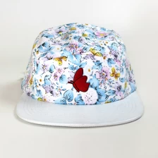 China 5 panel hat with 3d embroidery manufacturer