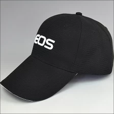 China Black baseball cap with 3D embroidery manufacturer