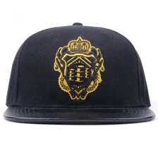 China Embroidery Logo Hip-hop 6 Panel Snapback Caps manufacturer