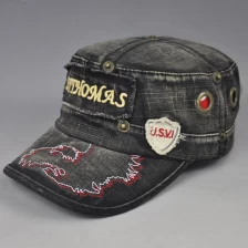 Κίνα Απλικέ κέντημα Μόδα denim επίπεδη καπάκι κατασκευαστής