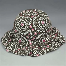 China Falbala Floral balde bebê aba do chapéu fabricante