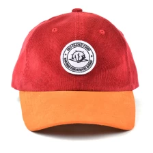 porcelana Regalo promocional 6 Panels Corduroy Cap Wholesale Gorra de béisbol fabricante