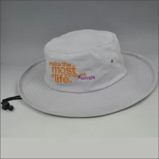 الصين البيضاء القبعات دلو الغولف مع شعار التطريز الصانع
