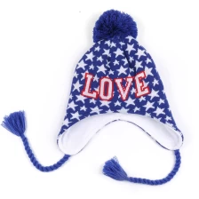 Chine bonnet beanie avec pom pom de fourrure fabricant