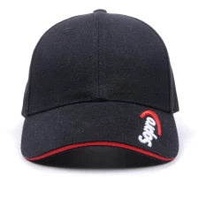 Chine grossiste noir réglable casquette de baseball mode hommes fabricant