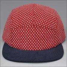 China Custom 5-paneel kamp cap, groothandel blanco 5 paneel snapback hoeden fabrikant