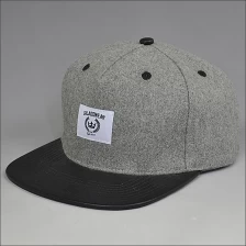 China Custom 5-Panel gewebt Label zurückschnappen Hüte Hersteller