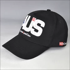 China maat AUS geborduurde baseball cap zwart fabrikant