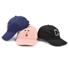 China custom embroidery logo baseball cap dad hat manufacturer