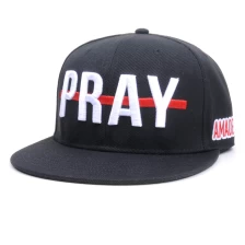 Cina Cappellino snapback nero ricamo personalizzato di alta qualità produttore