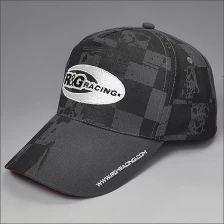 China op maat bedrukte stof baseball cap met borduurwerk fabrikant