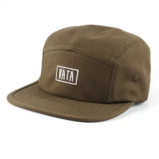 porcelana diseño logotipo personalizado 5 paneles gorra bordado gorra fabricante