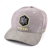 China embroidery 6 panels suede baseball cap design logo manufacturer