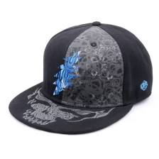 porcelana bordado ala plana flexfit snapback sombreros diseño personalizado fabricante