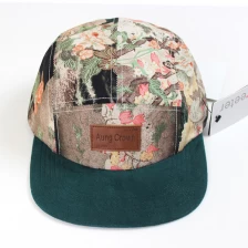 China Schlapphüte Männer, Blumenrand benutzerdefinierten 5 Panel Hutmuster Hersteller