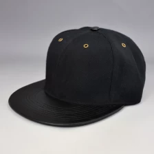 الصين مشروع قانون الجلود شقة فارغة SNAPBACK قبعات بالجملة الصانع