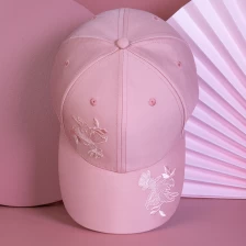 porcelana logo de diseño de gorras de béisbol de bordado deportivo rosa personalizado fabricante