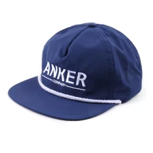 Cina cappucci snapback non strutturati in poliestere con logo ricamato produttore
