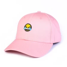 porcelana bordado liso deportes gorra de béisbol rosa personalizada fabricante