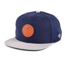 الصين سهل جلد تصحيح snapback قبعة رخيصة الصانع