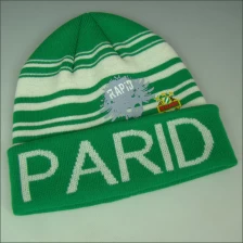 China printed foldable beanie hat emoridery logo manufacturer
