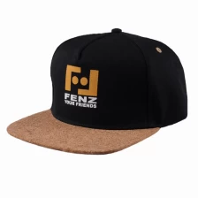 porcelana Logo de impresión 5 paneles de tapa de corcho snapback tapas fabricante