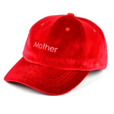 China red pleuche baseball caps custom embroidery baseball caps manufacturer