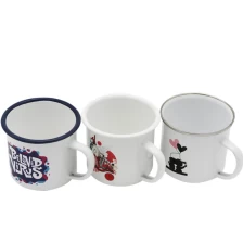 China 12oz Sublimation Coated Fine Enamel Cup Camp mugs manufacturer