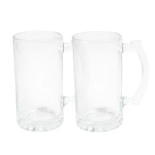 China 16oz Glossy Sublimation Glass Beer Mug manufacturer
