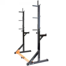 China Adjustable Heavy Duty Squat Rack and Dip Stand for Standard Bars manufacturer