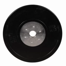 Κίνα Black rubber competition bumper plates cross fitness products China manufacturer κατασκευαστής