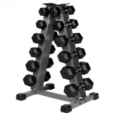 China China 6 Pair Triangle Dumbbell Rack Stand Free Weight For Sport Trainer Manufacturer manufacturer