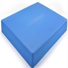 porcelana Proveedor de rodadura blanda China Fitness suave equilibrio PU/Cojín cuadrado azul fabricante