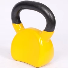 China Colorful Gym Kettlebell Contoured Vinyl Coated Kettlebell manufacturer