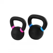 China Gravity Black Cast Iron Powder Coated Kettlebell China Factory Manufacturer manufacturer