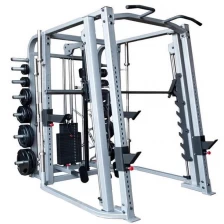 China Gym 10 Barbell Bars Stand Storage Rack Adjustable Squat Rack manufacturer