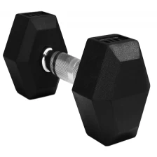 China Hex rubber coated  dumbbell manufacturer
