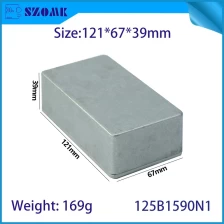 중국 125B 1590N1 121 * 67 * 39mm 알루미늄 금속 스톰프 박스 케이스 인클로저 기타 효과 페달 제조업체