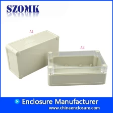 porcelana 144 * 85 * 51 mm caja de plástico IP68 a prueba de agua cubierta transparente plástico proyecto electrónico caja / AK10516 fabricante