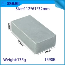 중국 1590B 112 * 61 * 32mm 알루미늄 금속 스톰프 박스 케이스 인클로저 기타 효과 페달 제조업체