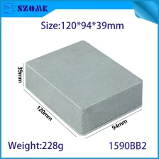 중국 1590BB2 120 * 94 * 39mm 알루미늄 금속 스톰프 박스 케이스 인클로저 기타 효과 페달 제조업체