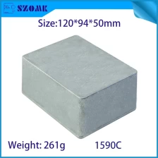 Cina 1590C 120 * 94 * 50mm di alluminio del metallo Stomp Box caso di recinzione Chitarra Effetti a pedale produttore