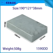중국 1590DD 190 * 121 * 38mm 알루미늄 금속 스톰프 박스 케이스 인클로저 기타 효과 페달 제조업체