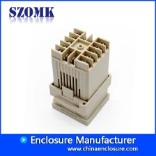 China 47*47*85mm industrial plastic din rail electronic junction enclosure form szomk Hersteller