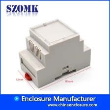 China ABS plastic din rail enclosure electronic PCB board enclosure for industrial use AK-DR-40 87*60*52mm manufacturer