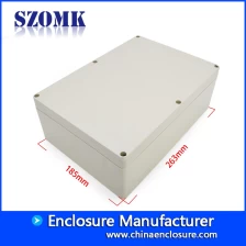 China Großes Kunststoff-Instrumentengehäuse IP65, elektrisch wasserdichtes Gehäuse, Steuerkasten AK-B-6, 263 * 185 * 95 mm Hersteller