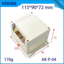 China Contentor DIN para trilho DIN em plástico ABS 115x90x72mm da SZOMK / AK-P-04 fabricante