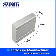 China Extruded aluminum distribution box SZOMK electronic casing for pcb AK-C-B44 30*80*120mm manufacturer